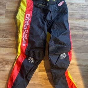 Troy Lee Designs Men's Black, Red, and Yellow Pants
